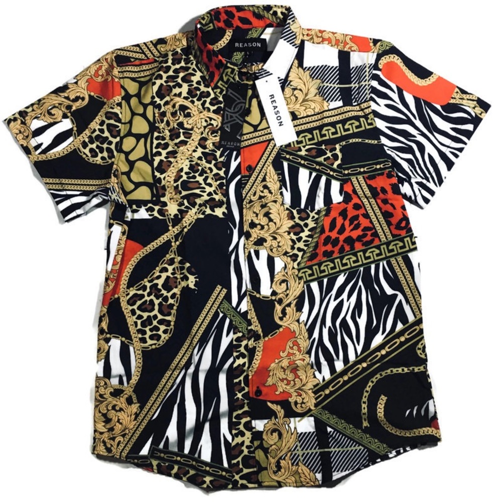 Men’s “Exotic Style” Shirt. Size L.